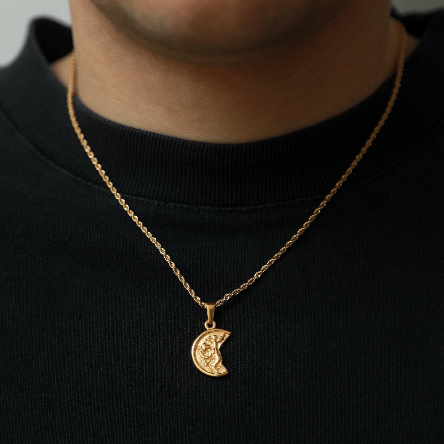 Half Saint Pendant - Gold