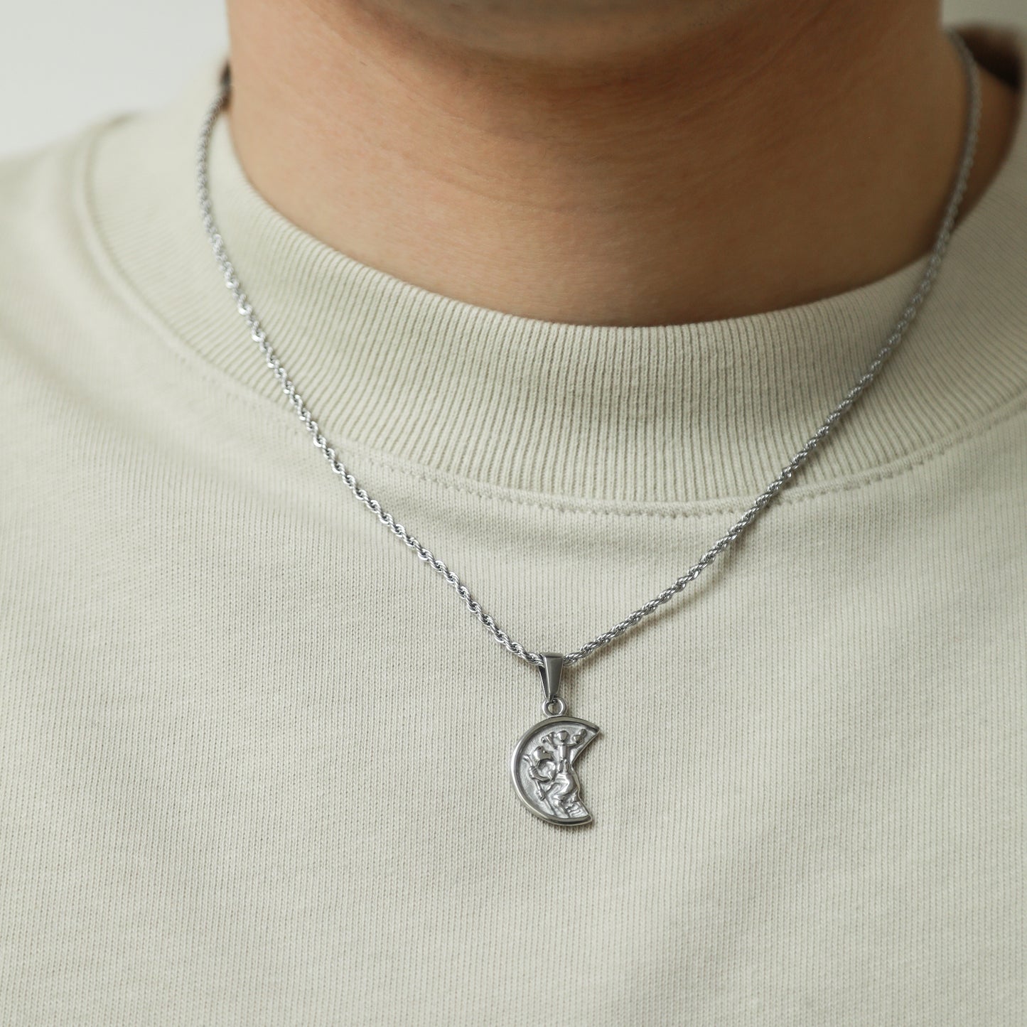 Half Saint Pendant - Silver