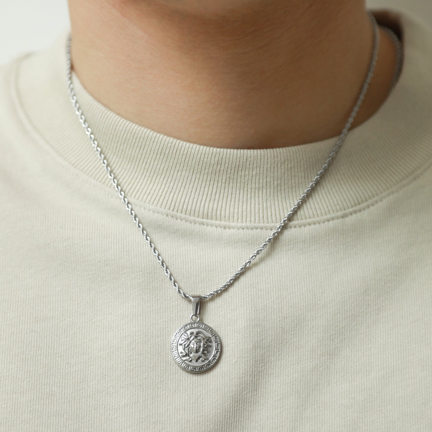 Medusa Pendant - Silver