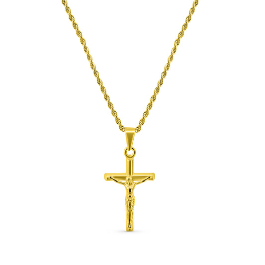 Crucifix Pendant - Gold