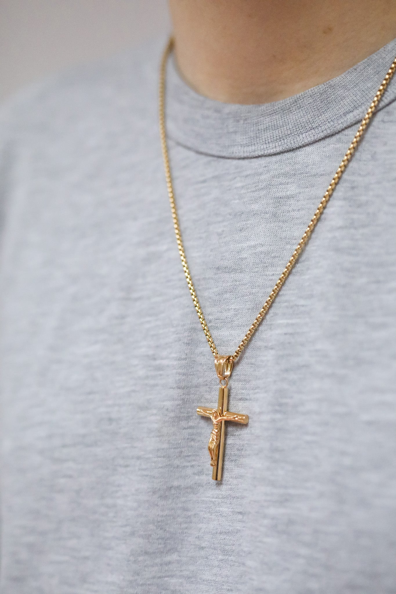 Discontinued Crucifix Pendant - Gold