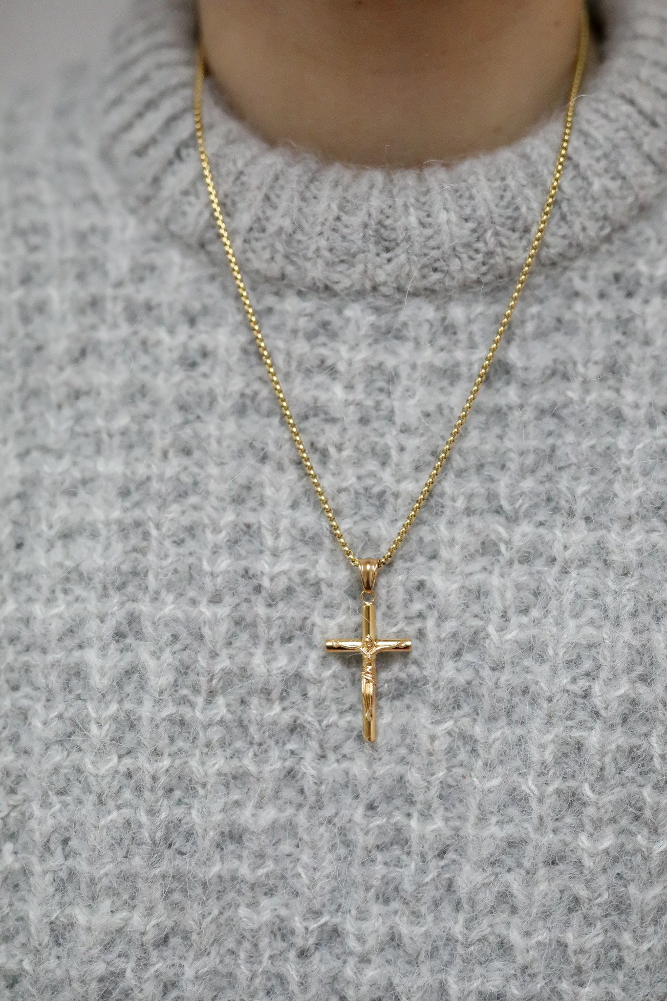Discontinued Crucifix Pendant - Gold