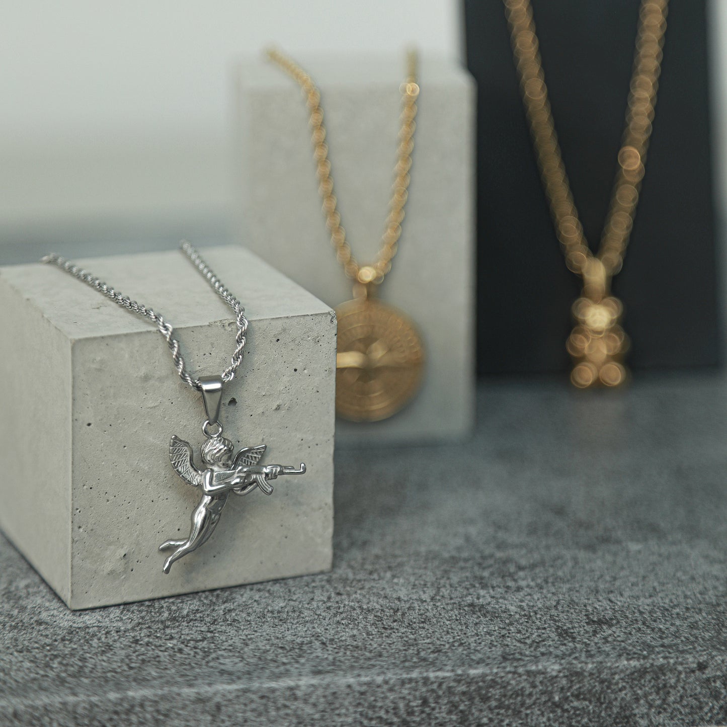 Cupid Pendant - Silver