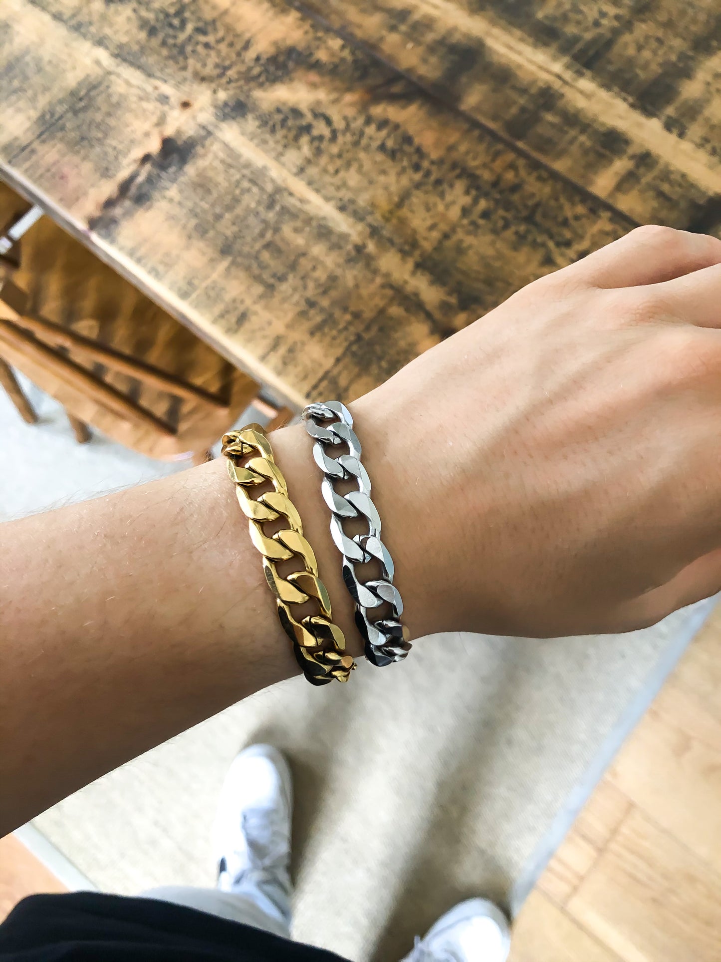 12mm Chain Bracelet - Gold