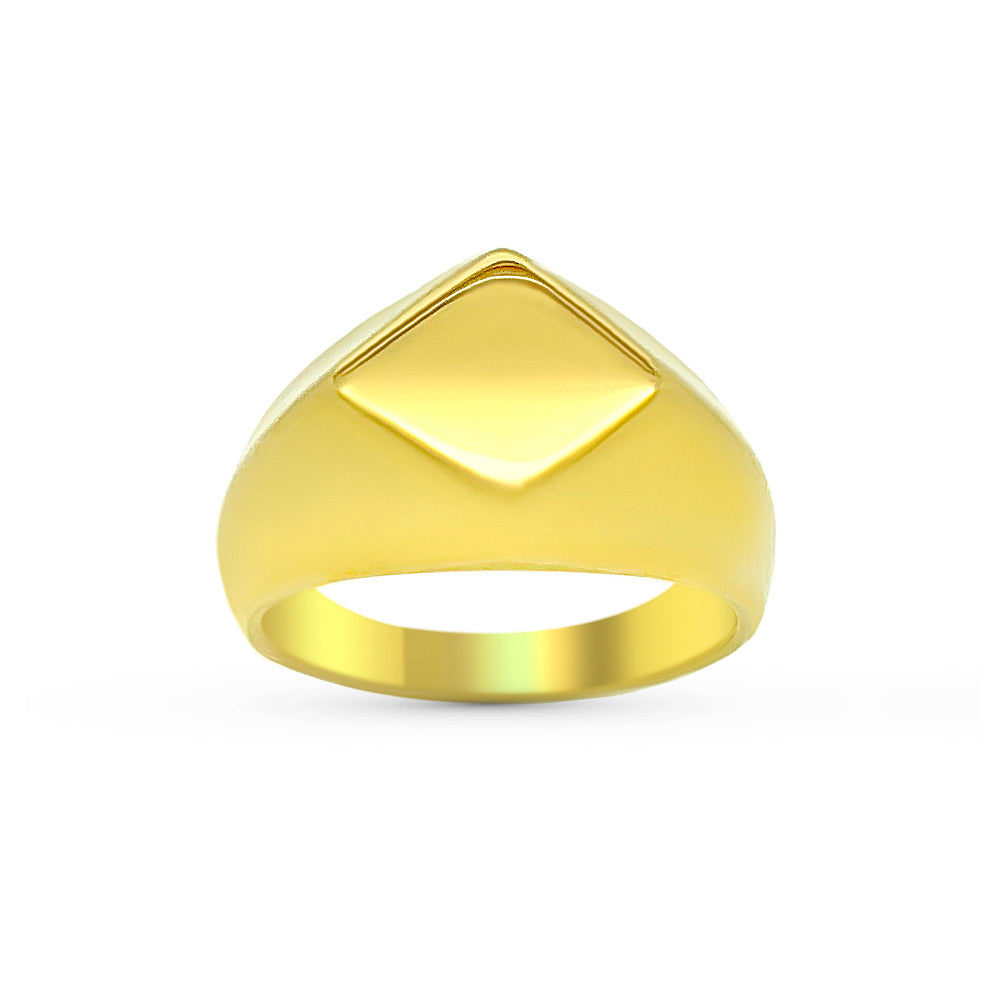 Diamond Signet - Gold