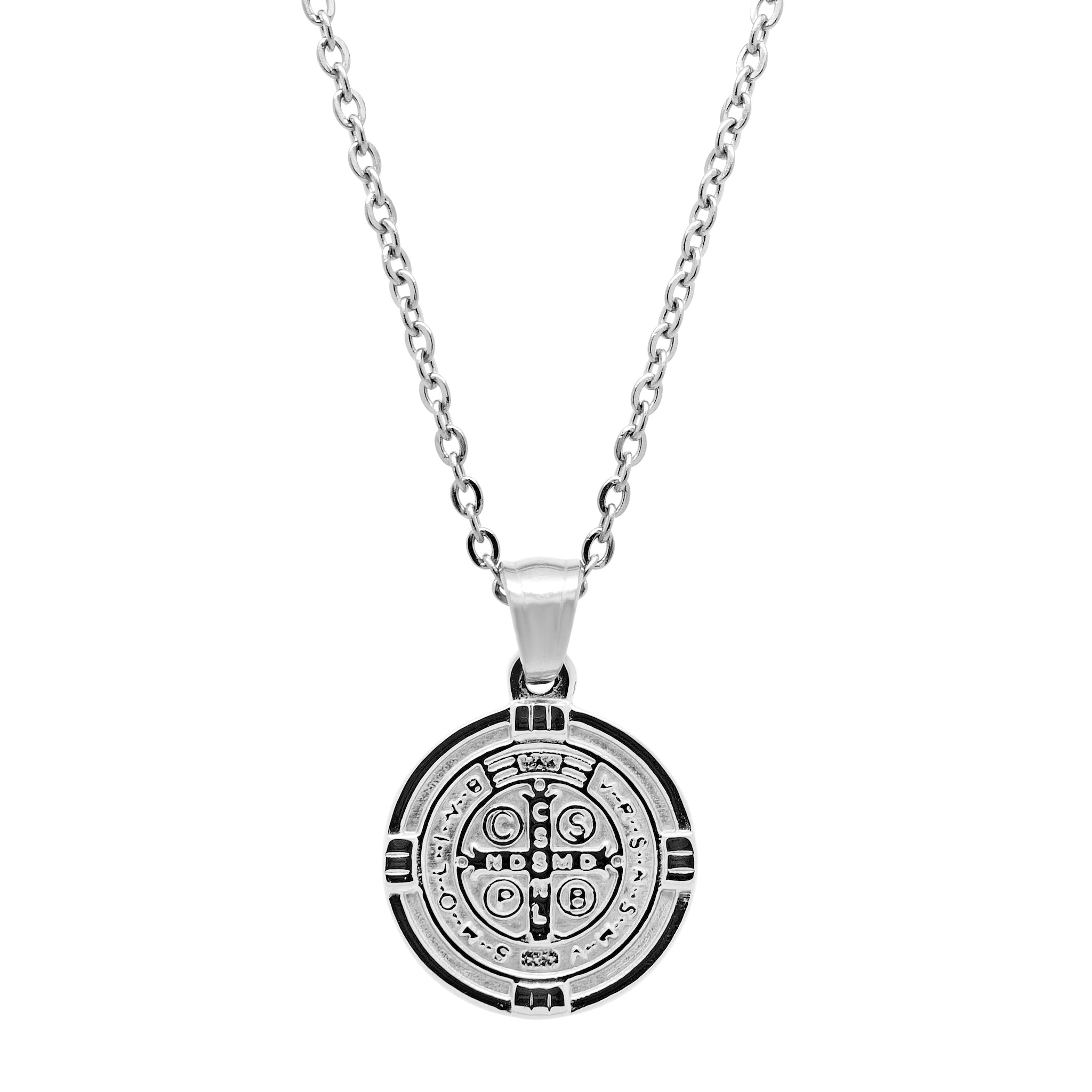 St benedict pendant on sale silver