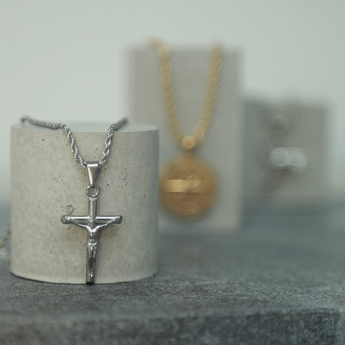 Crucifix Pendant - Silver