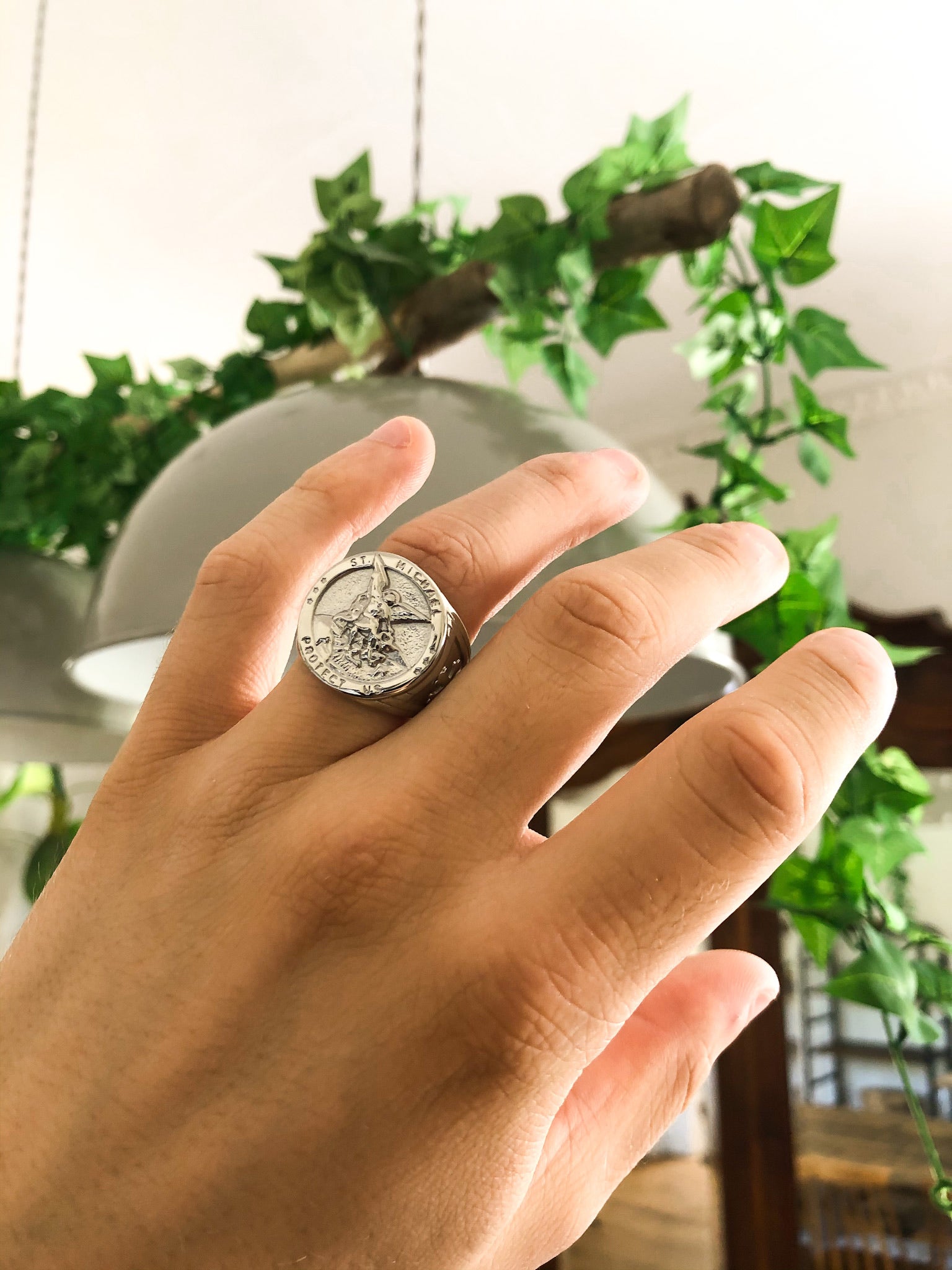 St michael sale signet ring